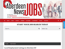 Tablet Screenshot of jobs.aberdeennews.com